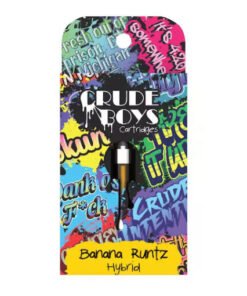 Crude Boys 1g Cartridge – Banana Runtz (Hybrid)