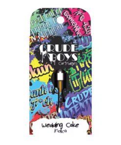 Crude Boys 1g Cartridge – Wedding Cake (Indica)